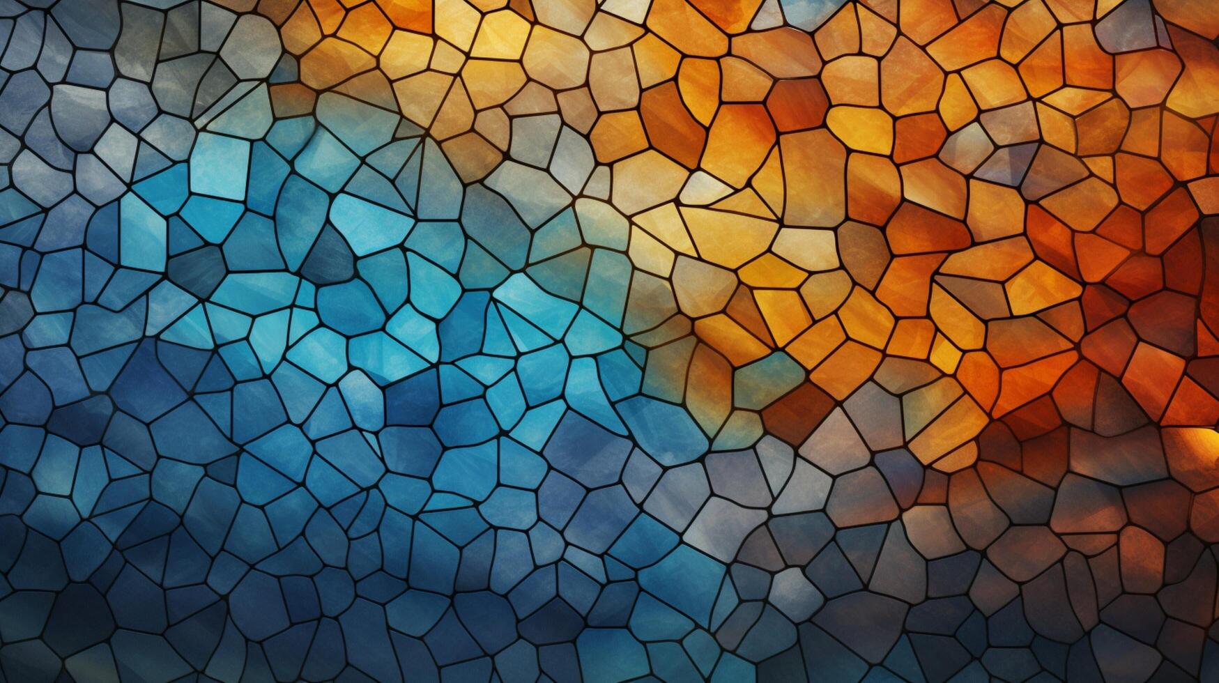 ai generiert Mosaik und Tessellationen Hintergrund foto