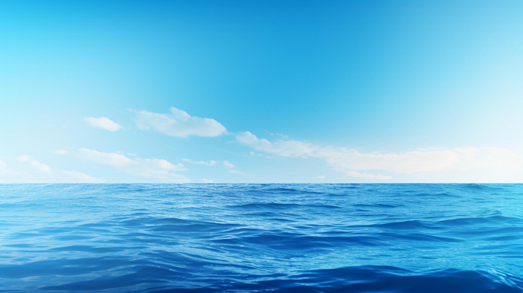 ai generiert Ozean Blau Gradient Hintergrund foto