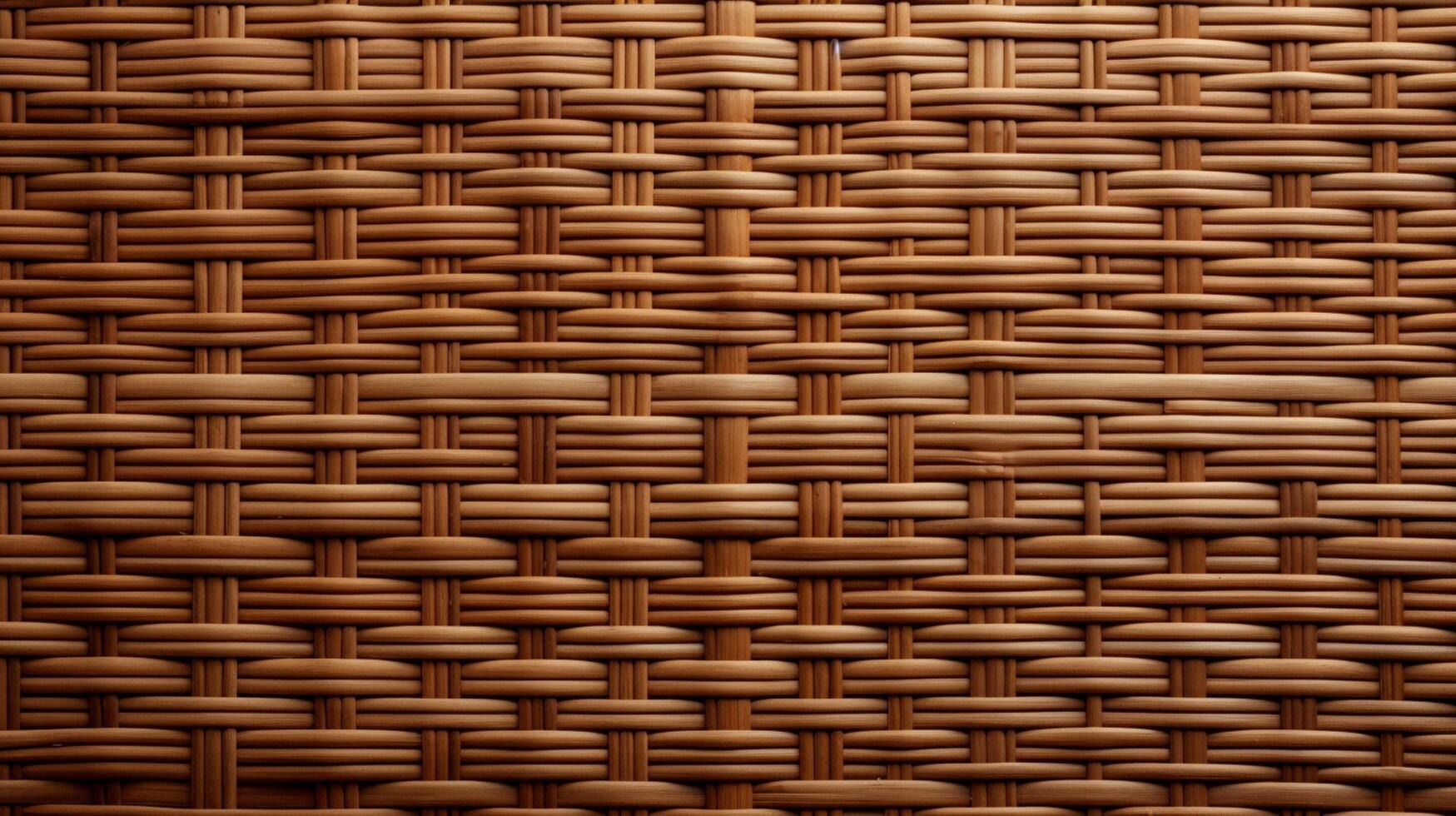 ai generiert Rattan Textur Hintergrund foto