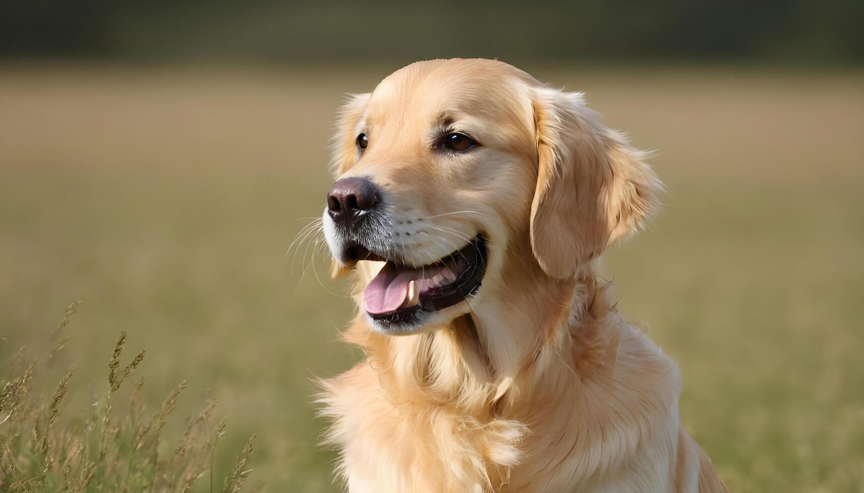 ai generiert golden Retriever, Hund Fotografie, Haustier Tier foto