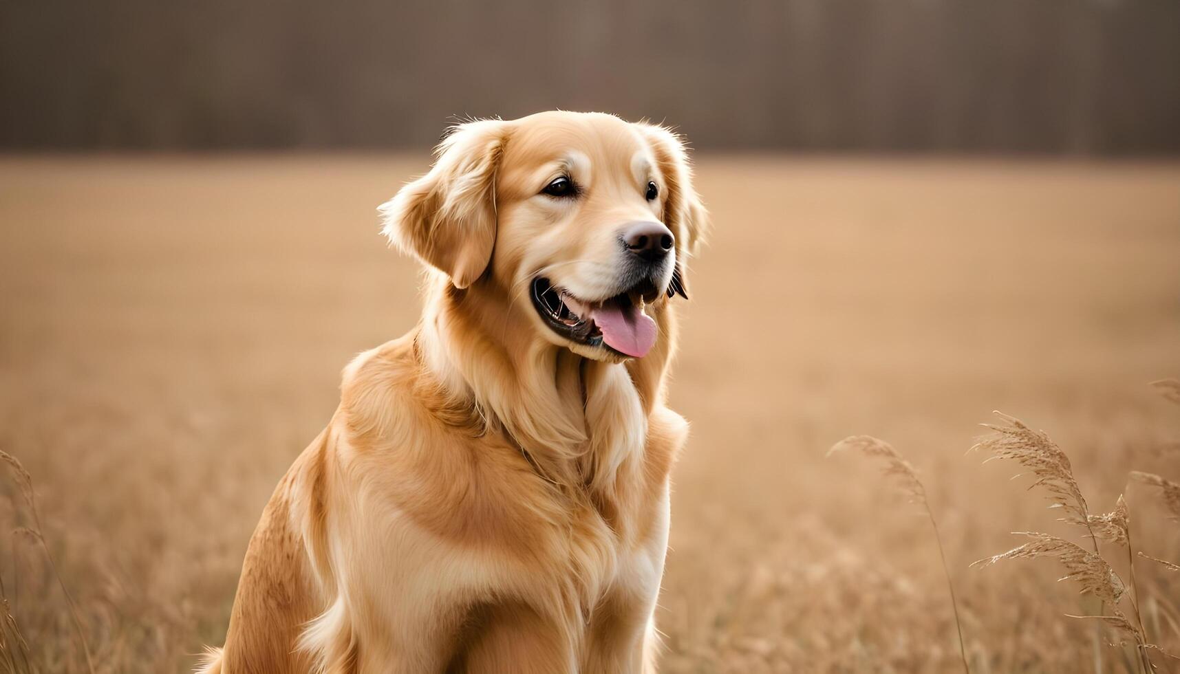 ai generiert golden Retriever, Hund Fotografie, Haustier Tier foto