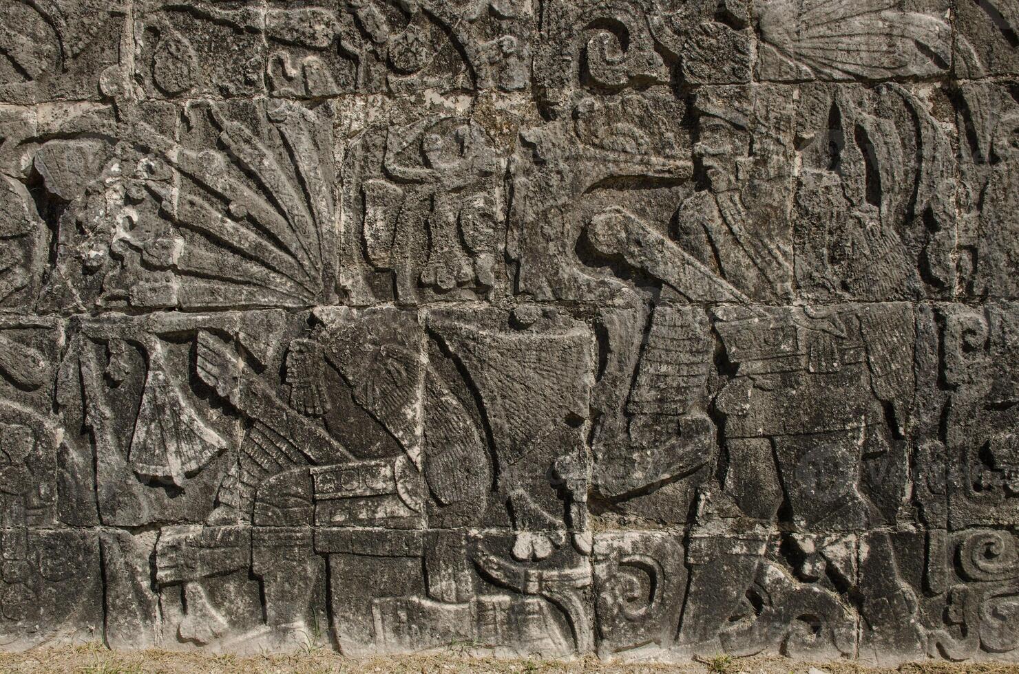 Ballspiel Spieler beim chichen Itza, Wunder von das Welt foto