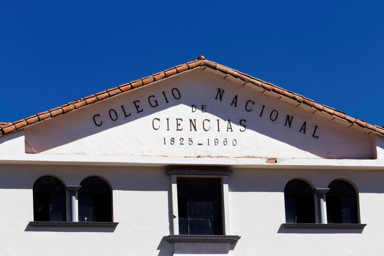 cusco, Peru, 2015 - - Dach von National Schule von Wissenschaften und Kunst Süd Amerika foto