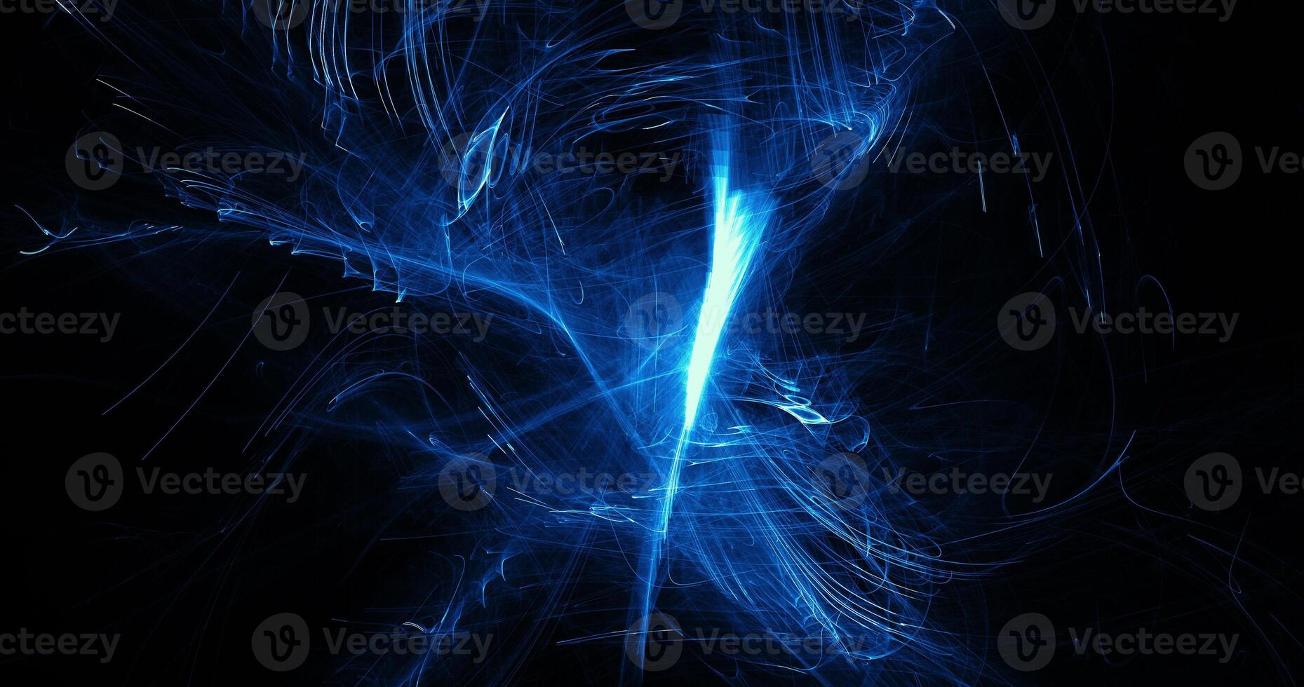 Blau abstrakt Linien Kurven Partikel Hintergrund foto