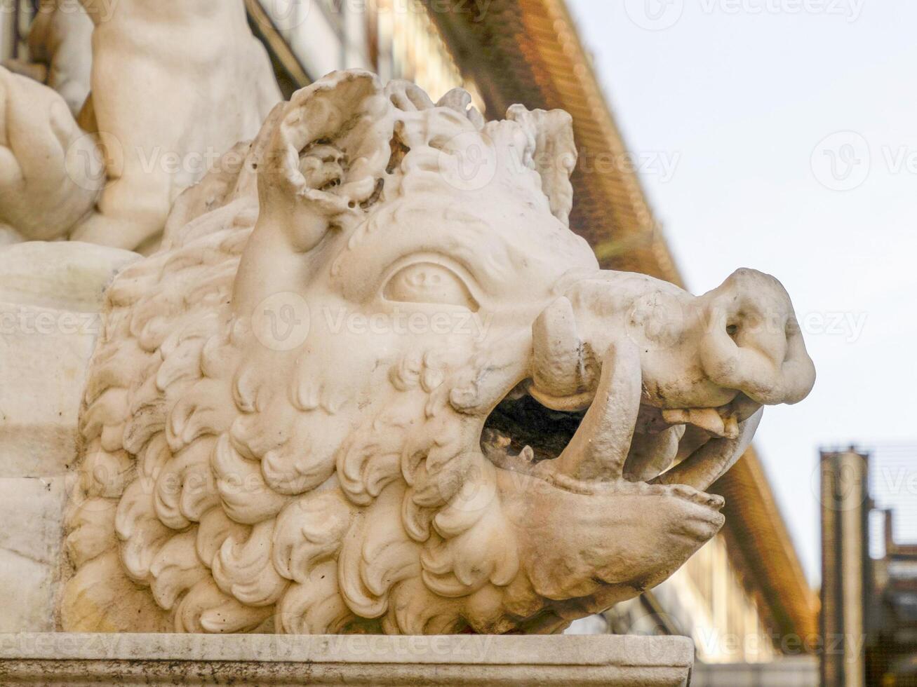 signoria Platz Florenz Italien Statue Detail foto