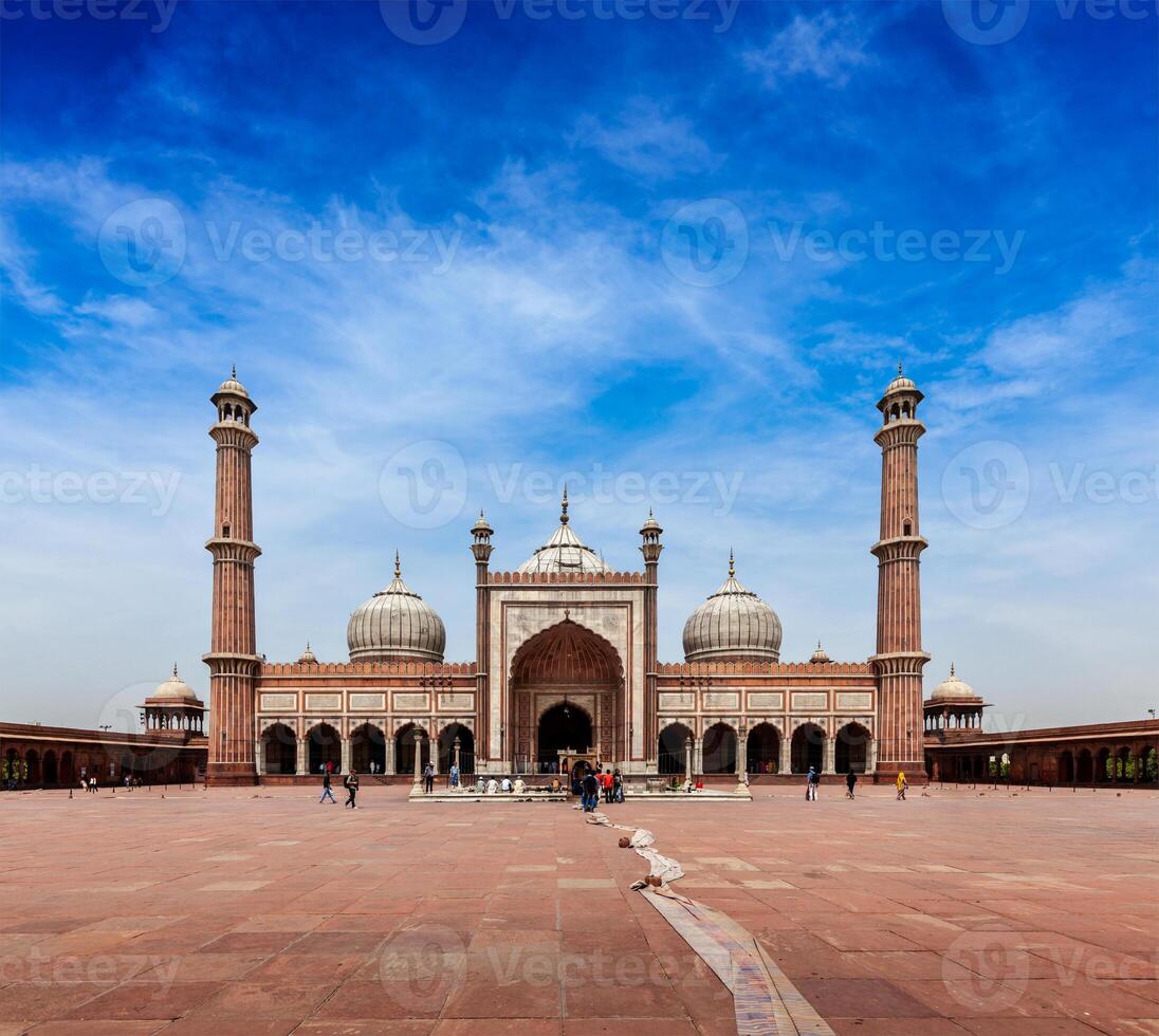 jama Masjid größten Muslim Moschee im Indien foto