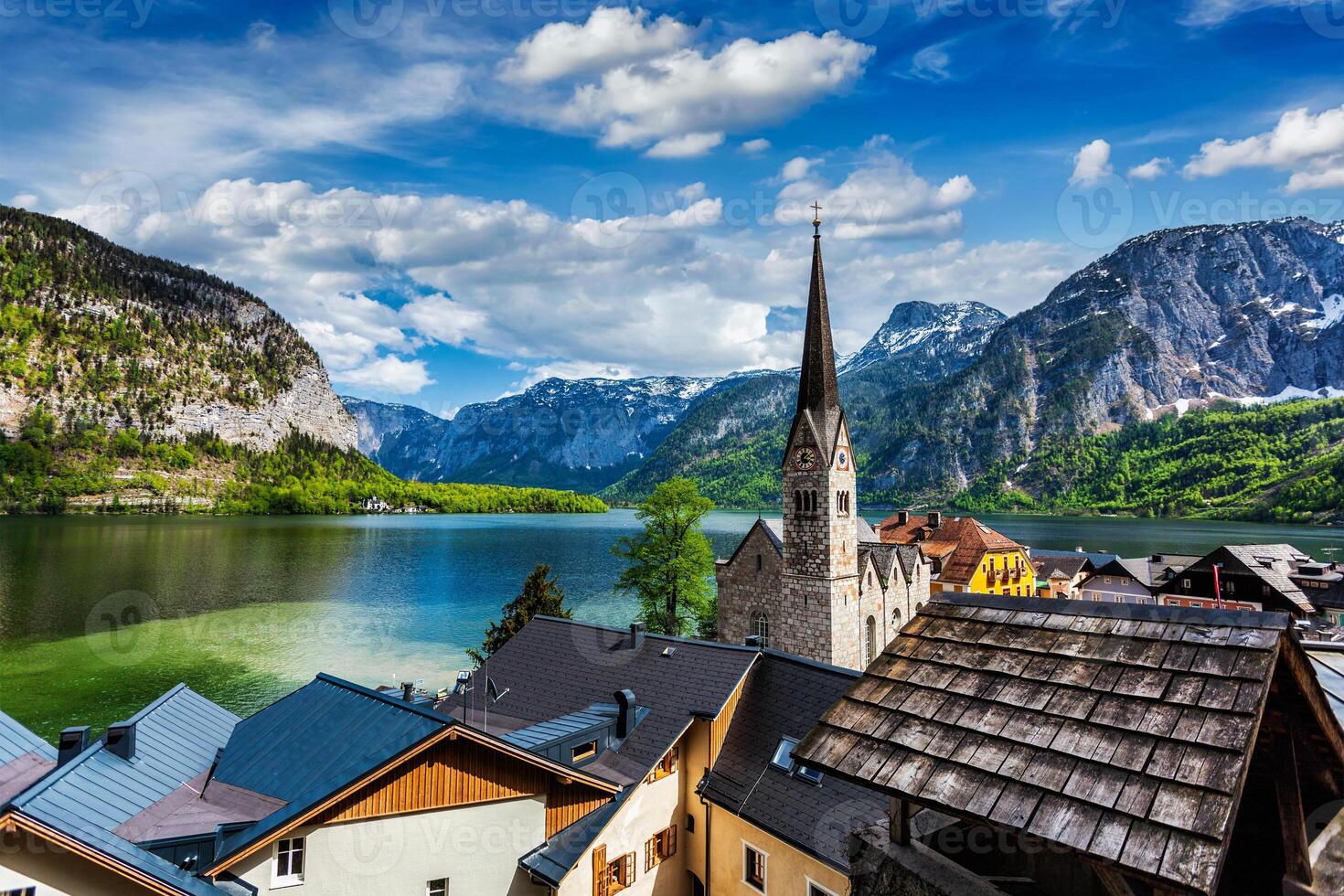 hallstatt Dorf, Österreich foto