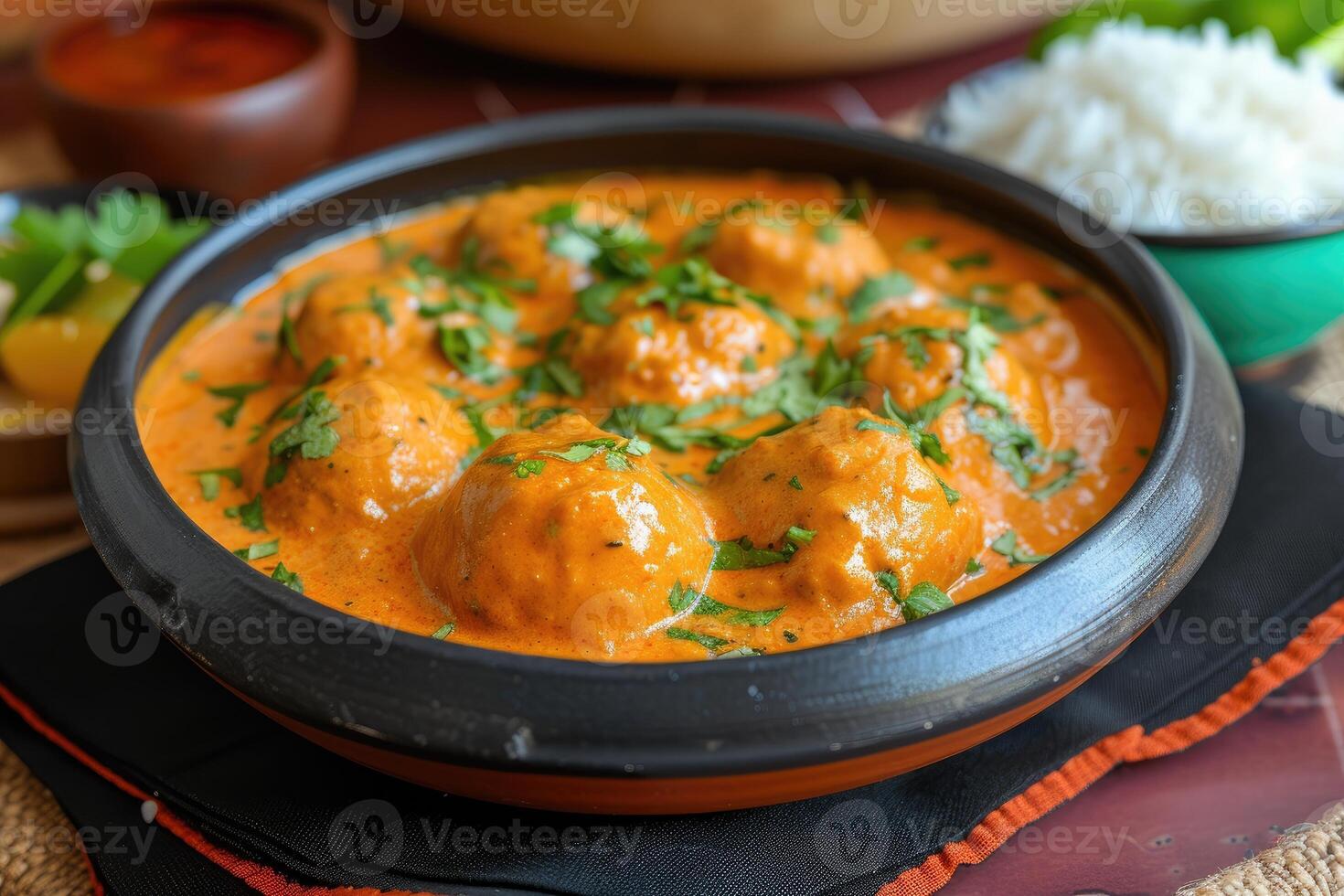 ai generiert von königlich Gerichte zu Ihre Platte, Malai Kofta Magie foto