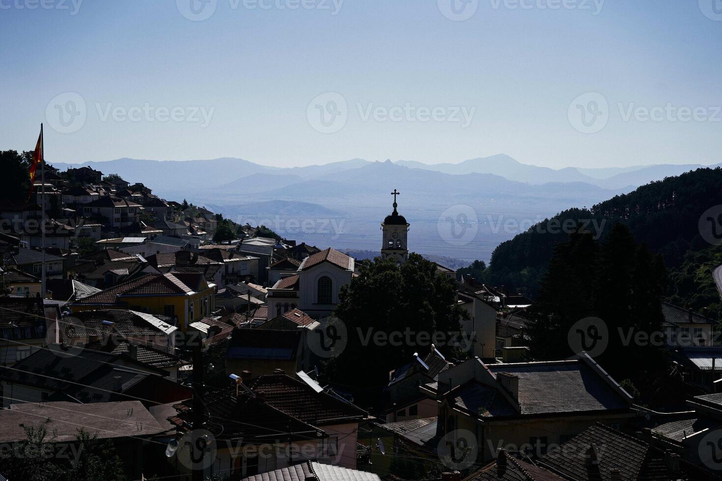 Aussicht von das Stadt von Kruschewo, Mazedonien foto