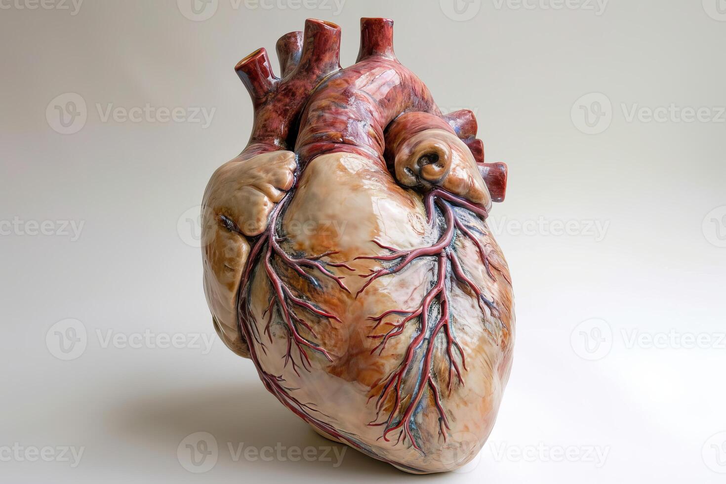 ai generiert kompliziert Künstler anatomisch Herz. generieren ai foto