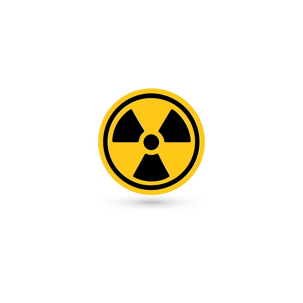 giftiges Symbol. Strahlung piktogramm. Biohazard-Warnsymbol. einfaches isoliertes chemisches Logo foto