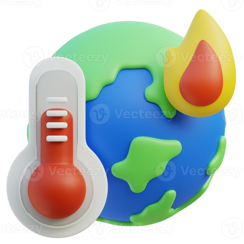 Symbol für globale Erwärmung foto