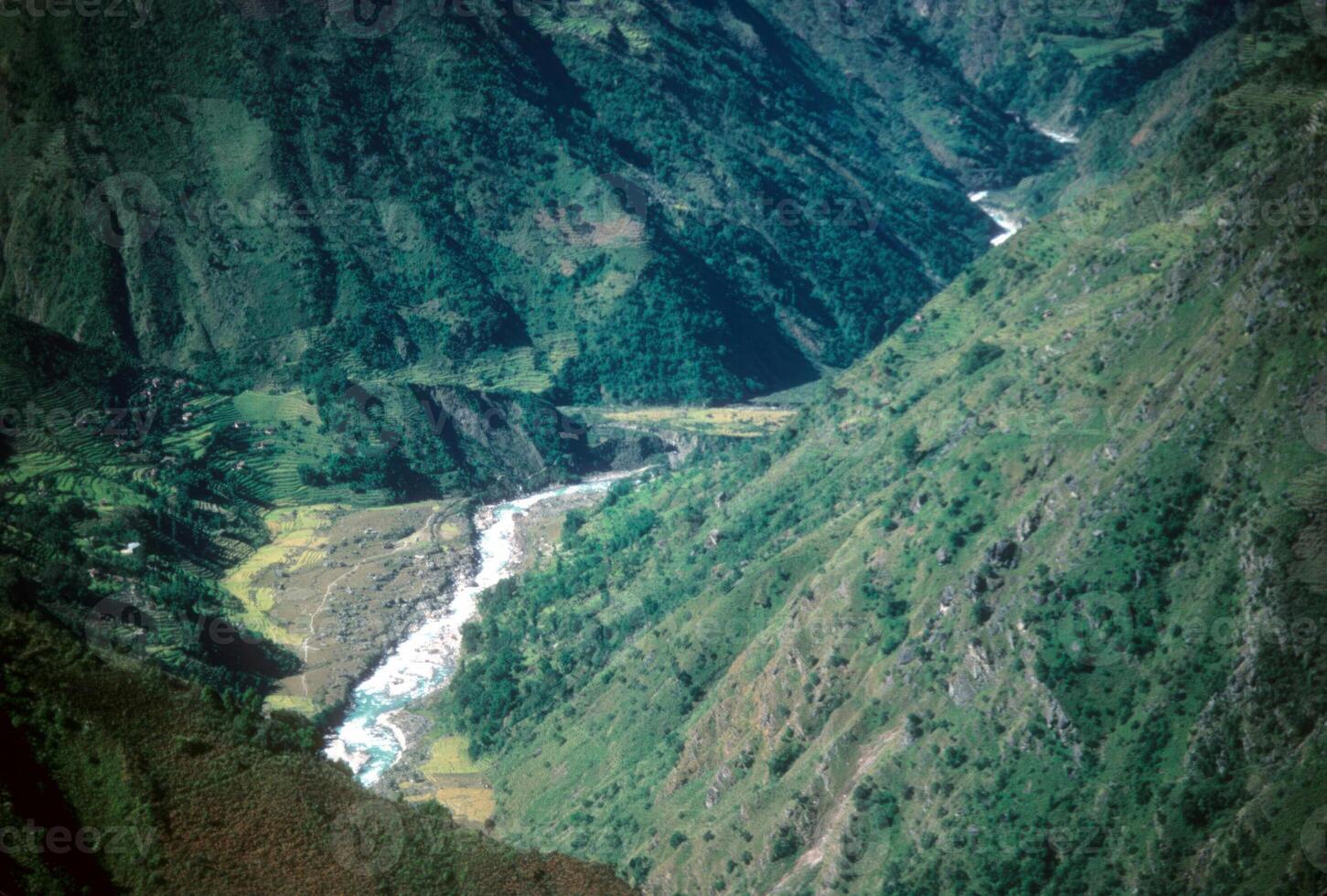 terrassiert Felder Nepal foto