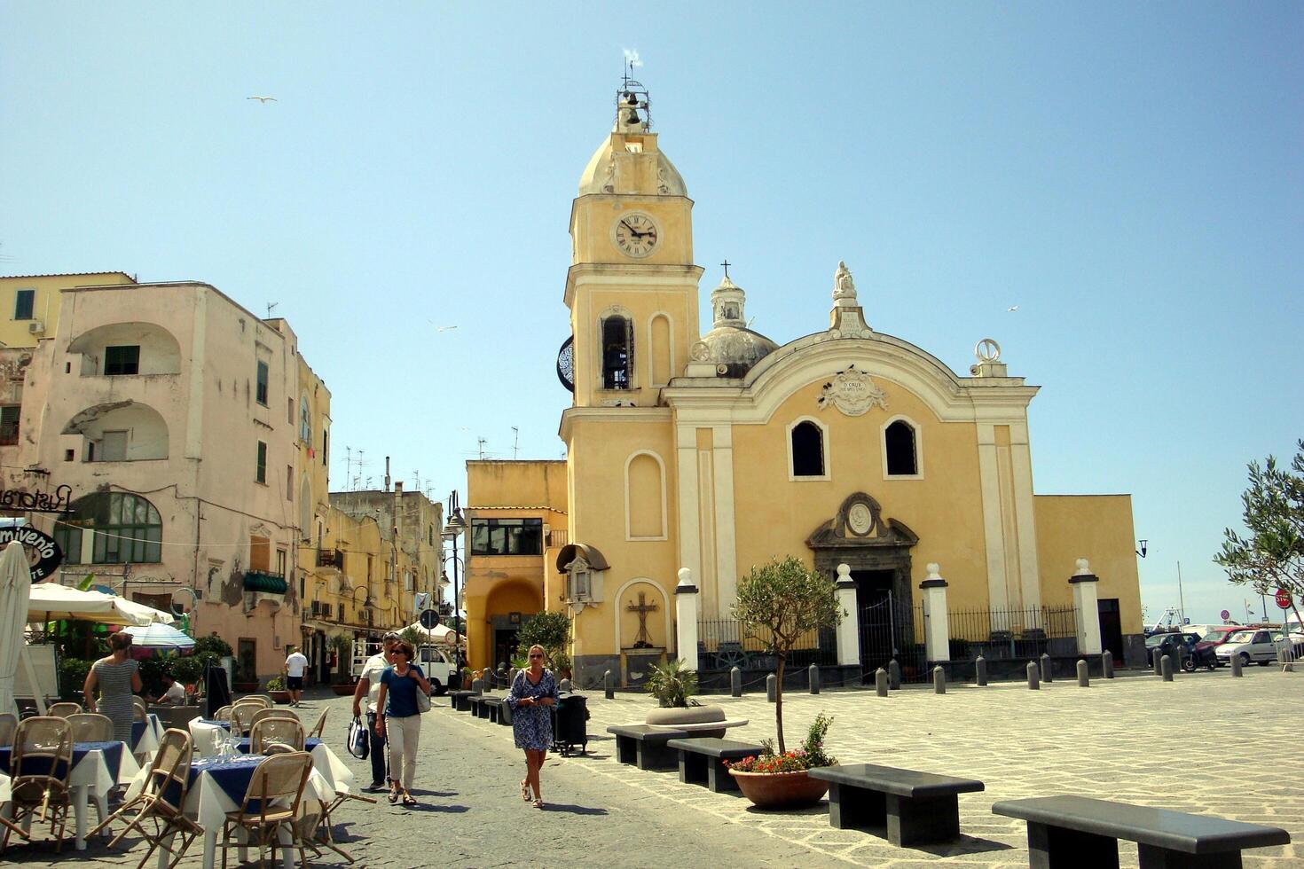 procida um das Insel während das Sommer. foto