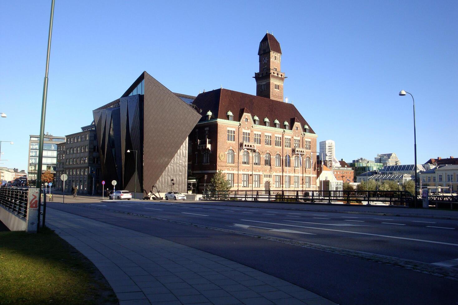 das modern Center und das historisch Center von das Stadt. foto