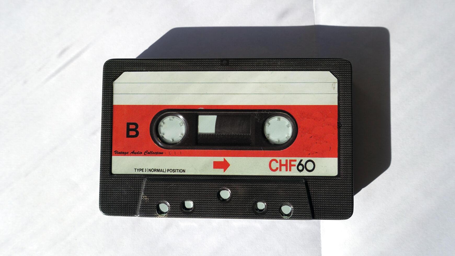 ein Audio- Kassette, ein Jahrgang Objekt Das immer noch funktioniert sehr Gut foto