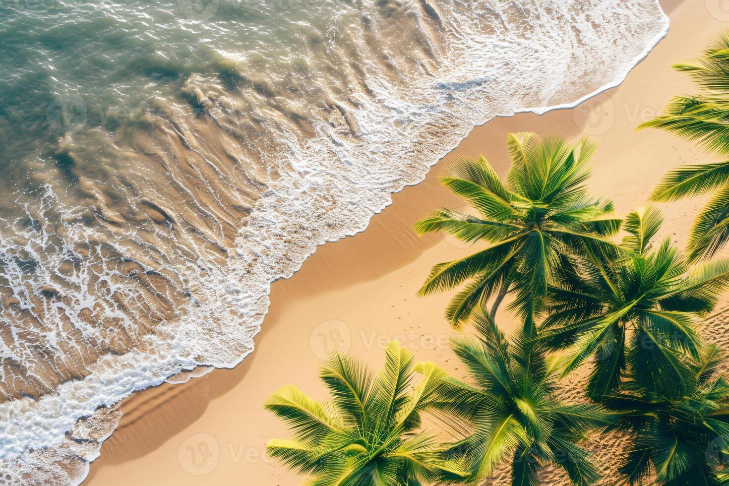 Foto entspannend Antenne Strand Szene Sommer- Ferien