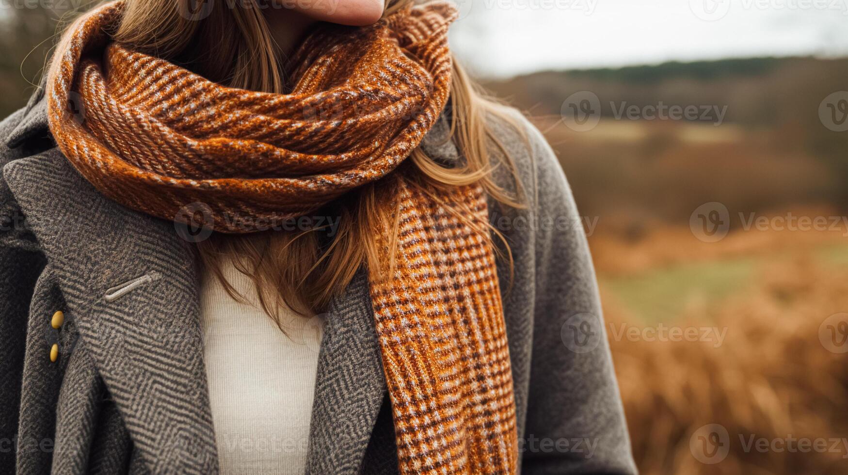 Frauenkleidung Herbst Winter Kleidung und Zubehörteil Sammlung im das Englisch Landschaft Mode Stil, klassisch aussehen foto