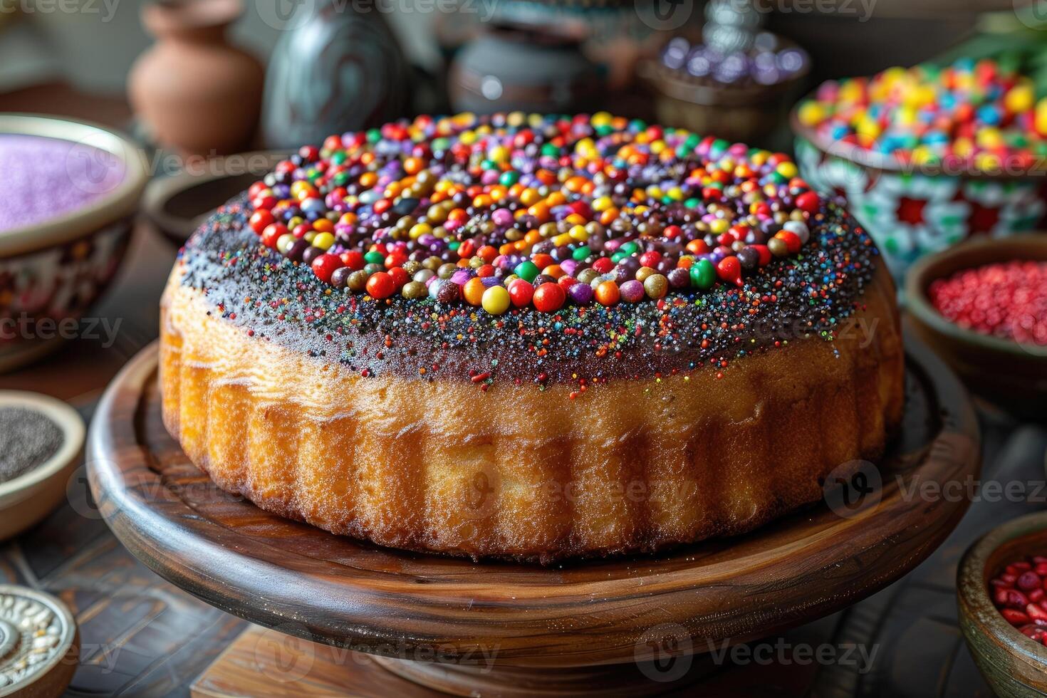 Design Kuchen zum Besondere Moment Fachmann Werbung Essen Fotografie foto