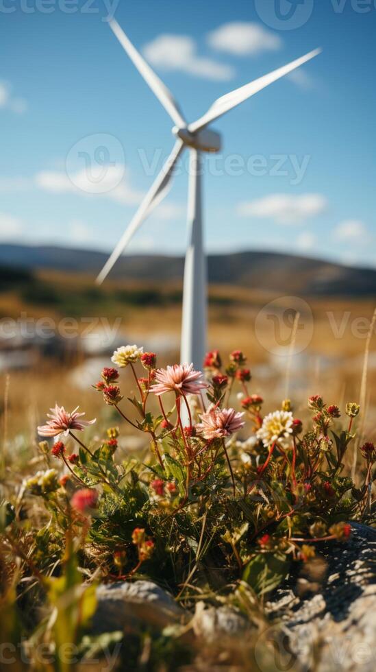 Wind Turbine Leistung Elektrizität Innovation Technologie foto