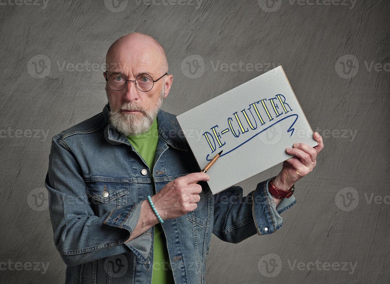 Ordnung schaffen Botschaft bereitgestellt durch ein Senior Moderator foto