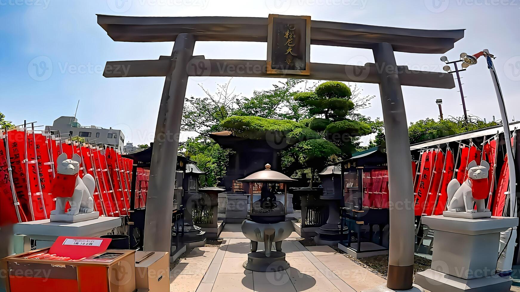 fukagawa Fudodo Schrein Bezirk Schrein von gut Glück sause inarifukawaguchiko Fudodo, ein Tempel im Tomioka, koto Station, Tokio, Tokyo Ast von Naritasan Shinshoji Tempel im narita Stadt, Chiba Präfektur. foto