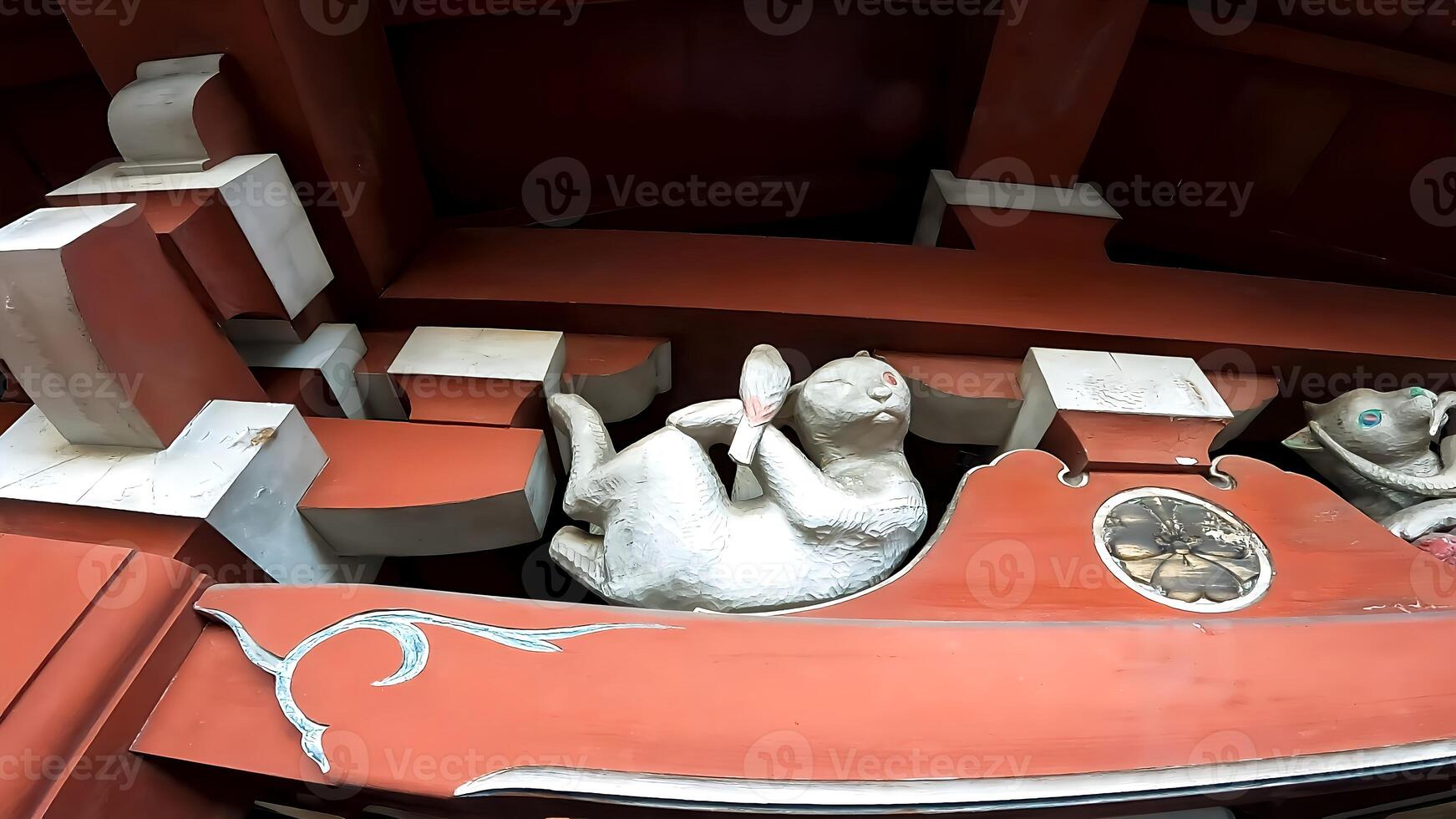 Inari wo Katzen sind verankert. miki Inari, gelegen im akasaka, Minato-ku, Tokio, japan.cats Das Menschen im Besitz Gerettet ihr Besitzer wann Sie wurden lebendig, und wurden Katze Götter Das geschützt Menschen sogar foto