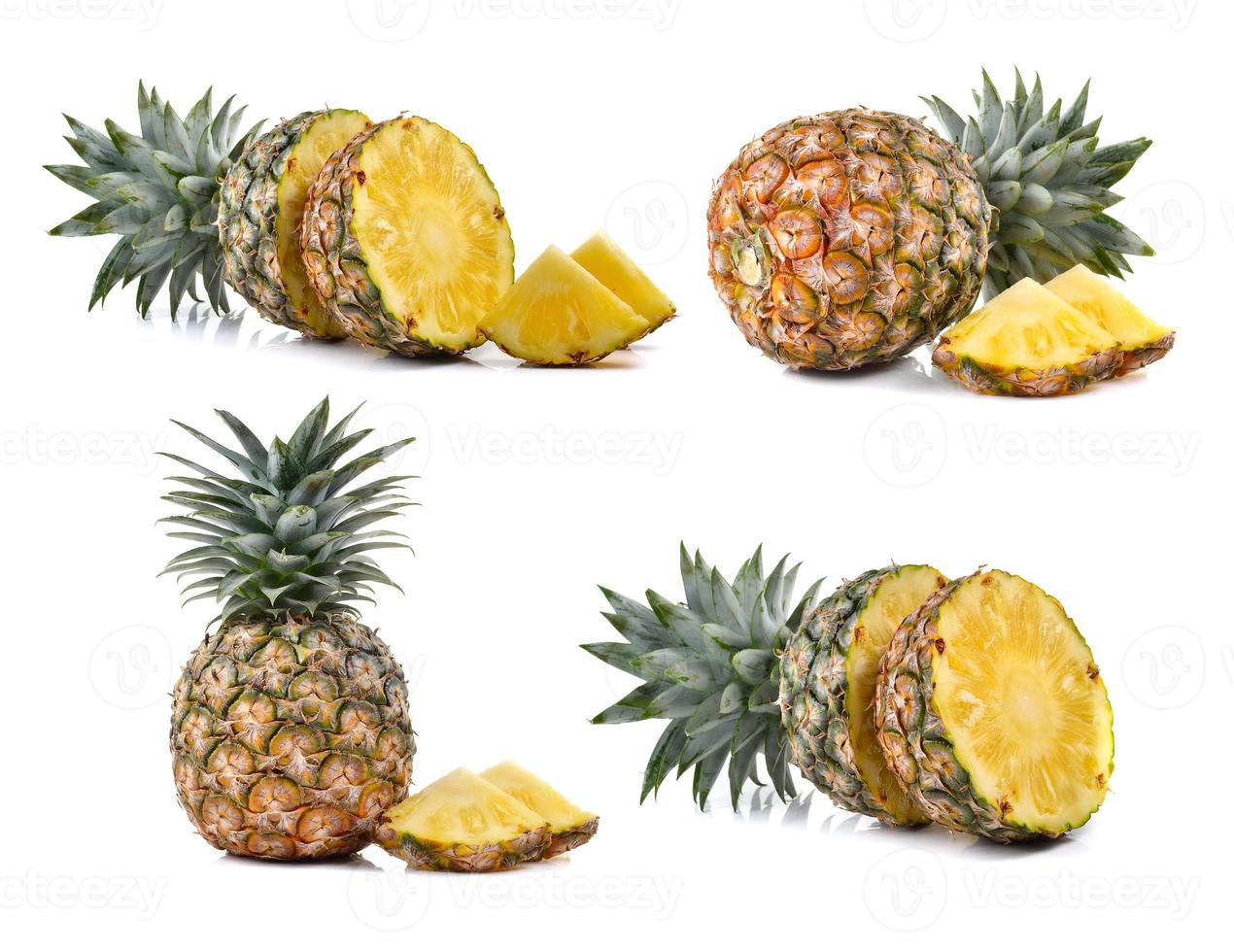 Ananas auf weißem Hintergrund foto