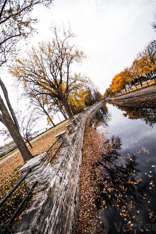 herbst montreal lachine kanallandschaft foto