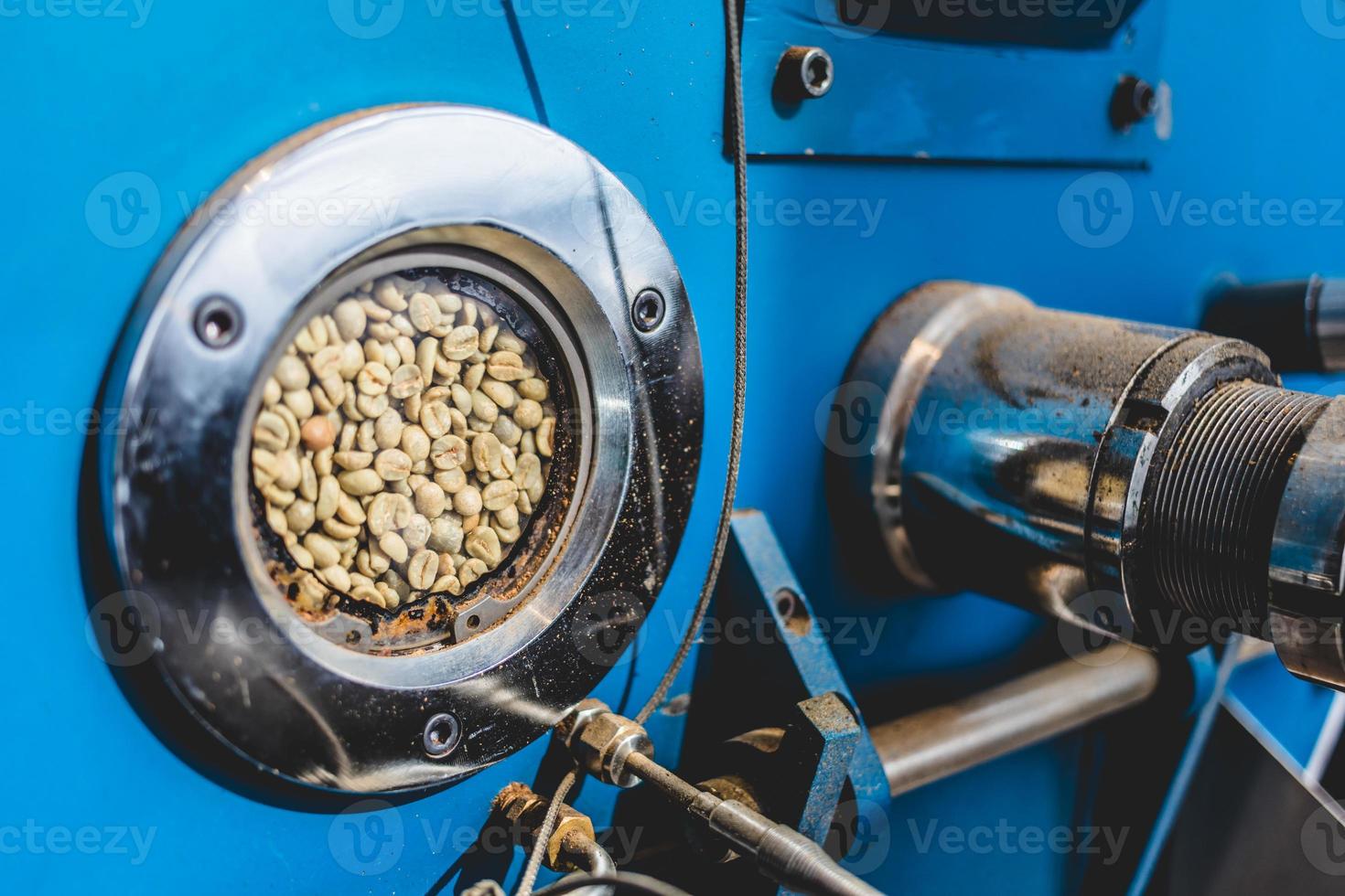 Bullauge Vorschaufenster der Röstkaffeemaschine foto