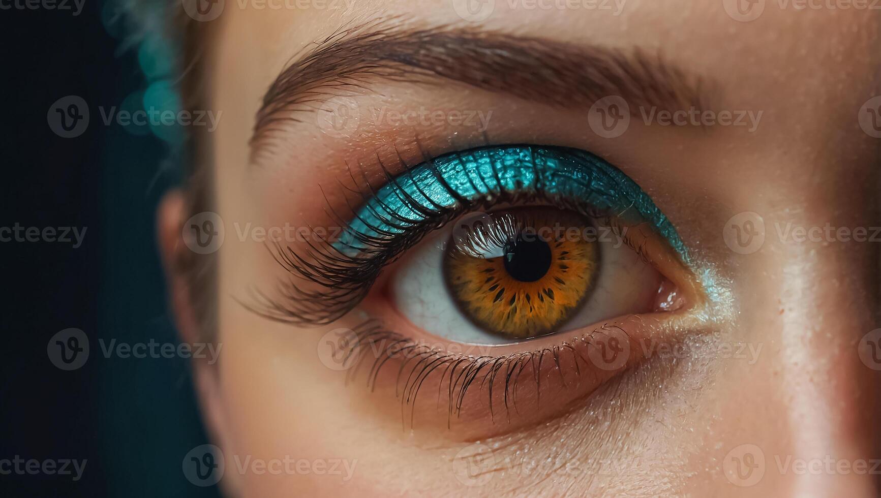 schön weiblich Auge, bilden Nahansicht foto