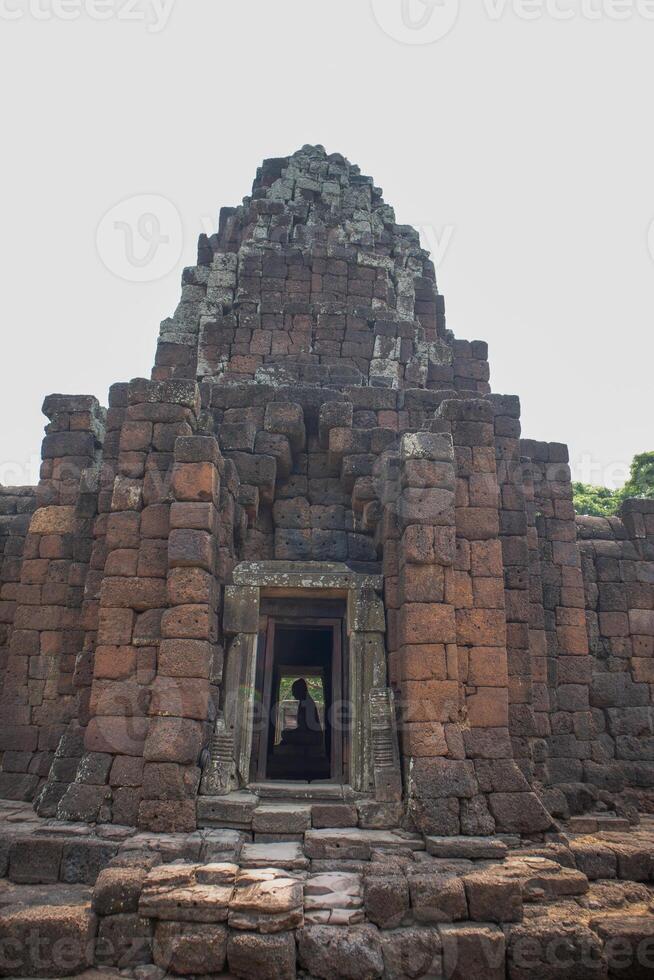 phimai Stein Schloss uralt beim historisch Park, phimai Bezirk, Nakhon Ratchasima foto