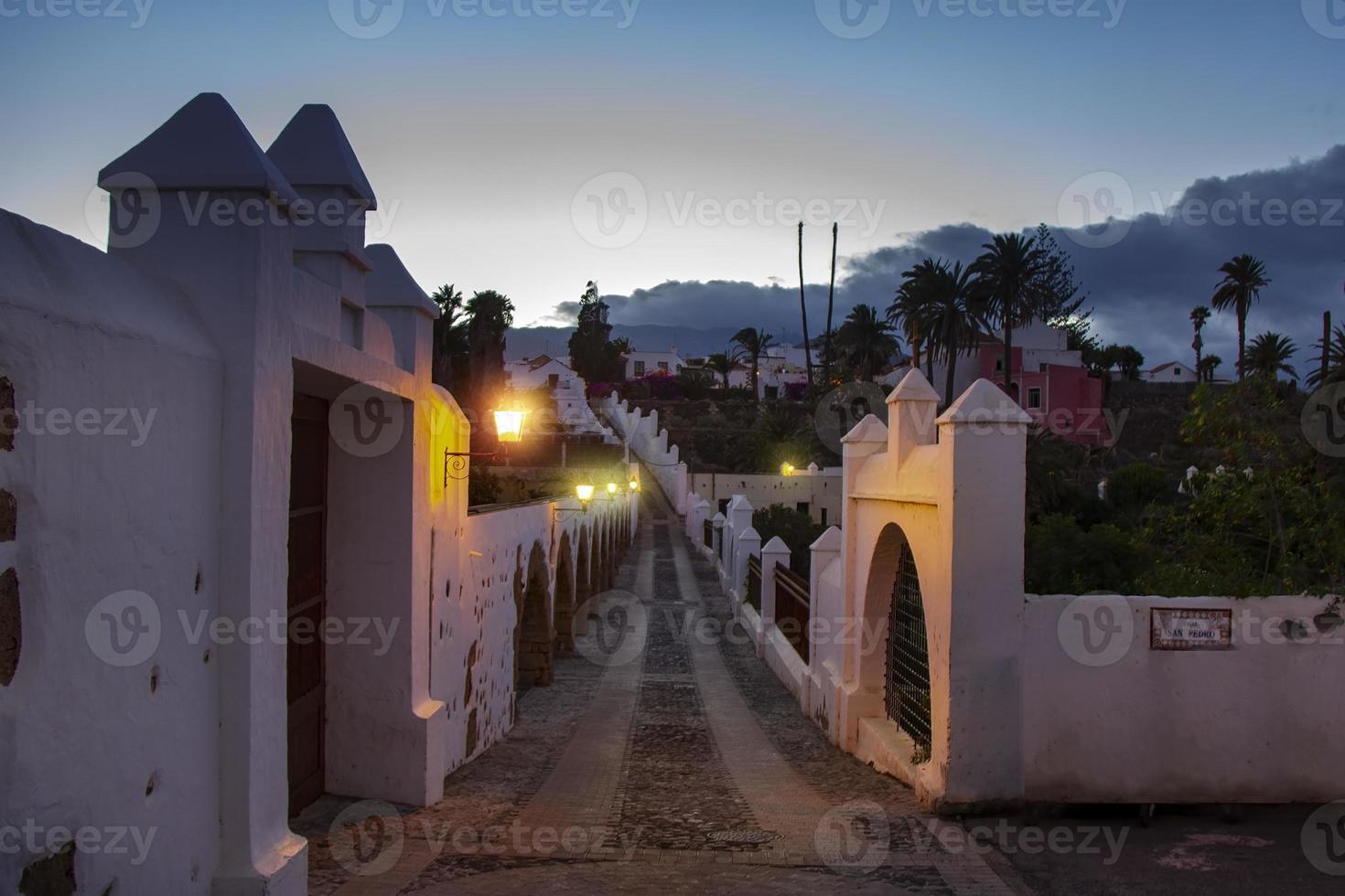 der alte weg in der stadt telde auf gran canaria foto