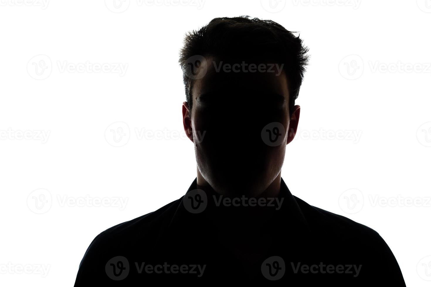 Mannfigur in Silhouette foto