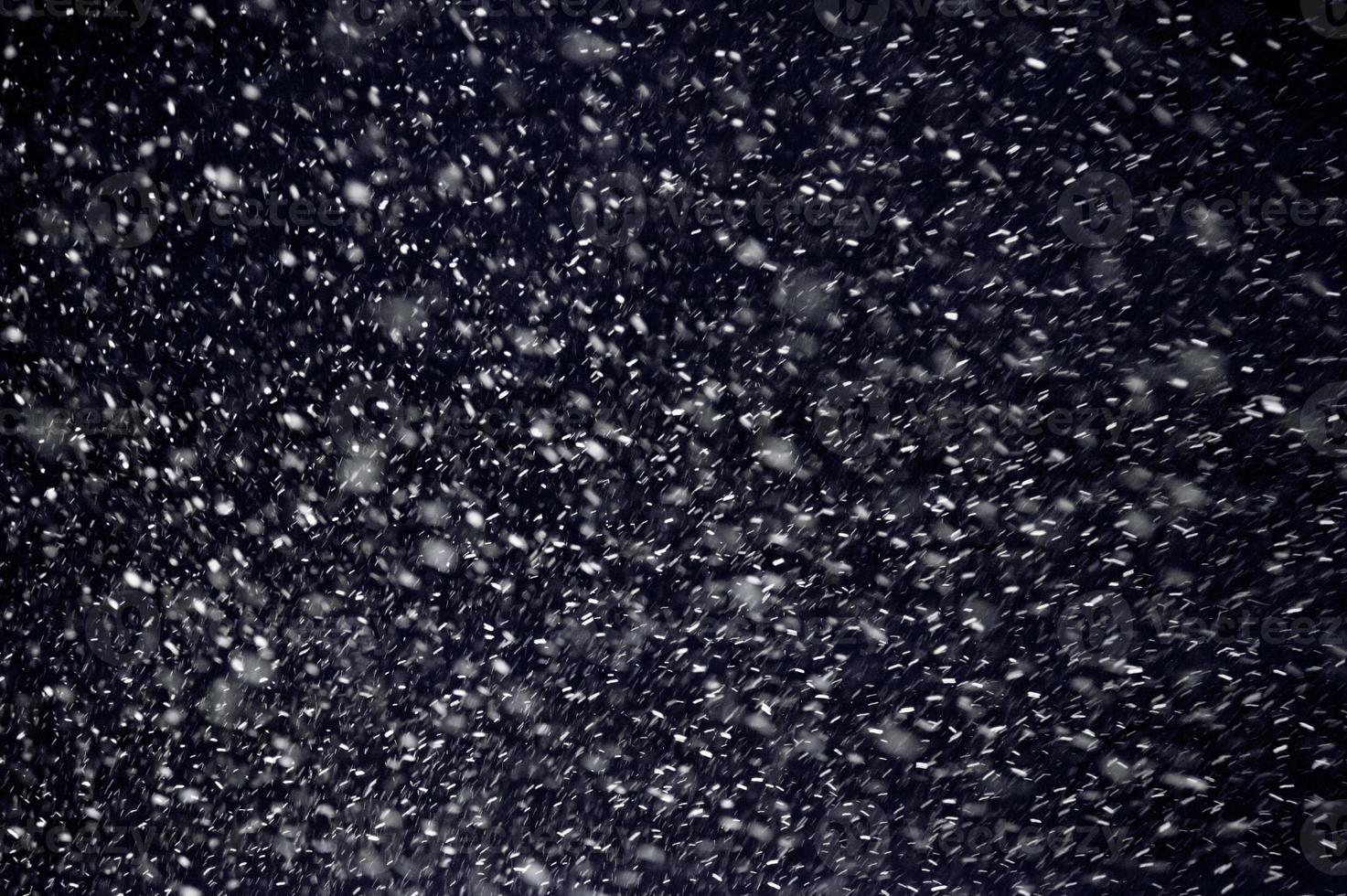 Schneesturm Textur auf Schwarz foto