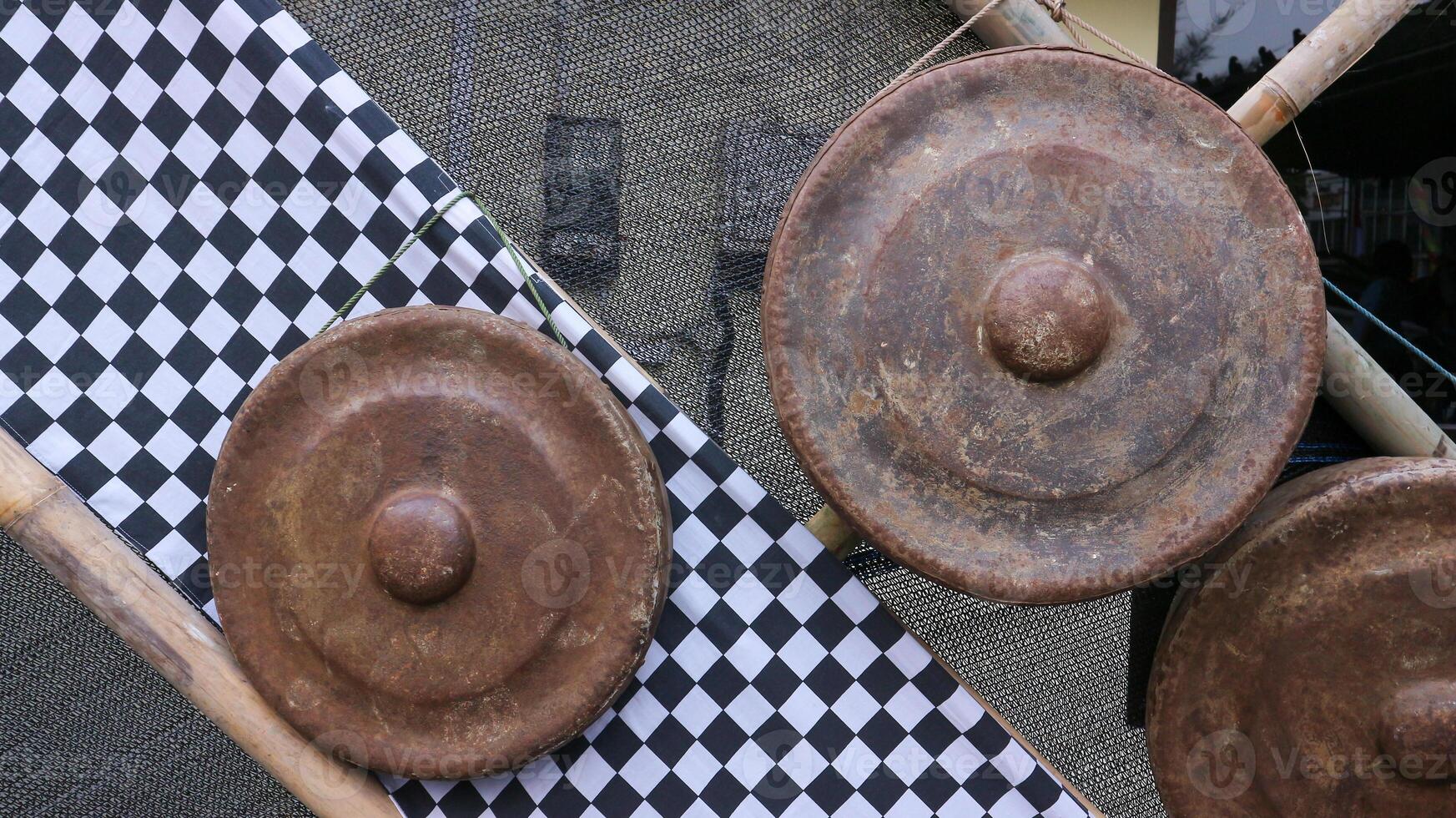 Gong, ein traditionell javanisch Musical Instrument. foto