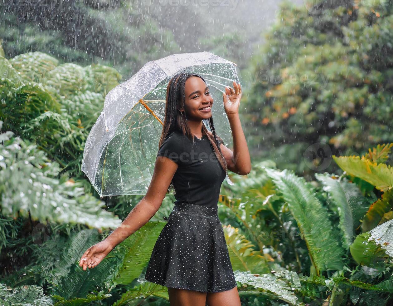 ai generiert schön elegant Frau foto