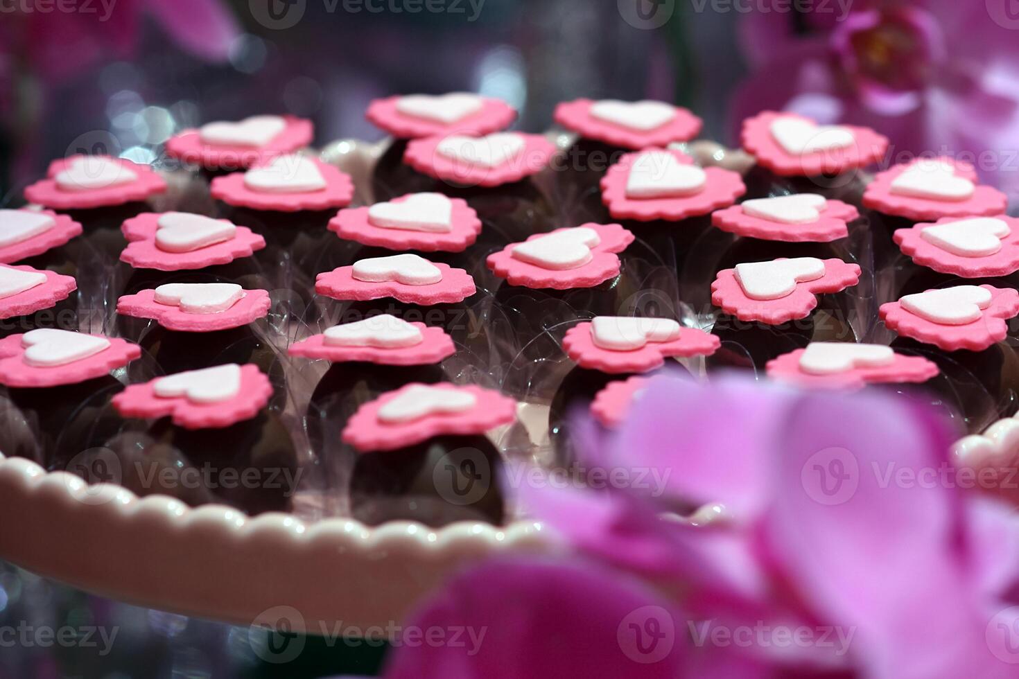 Rosa 15 .. Geburtstag Party zum anspruchsvoll Mädchen foto