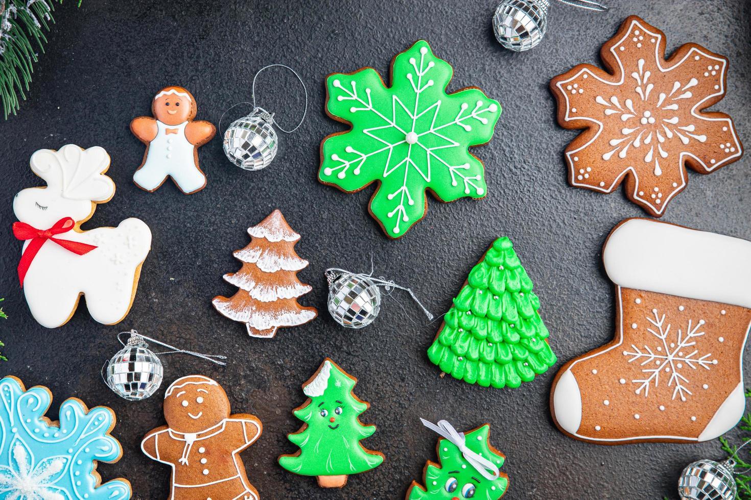 Lebkuchen-Weihnachts-Zimt, Vanille, Ingwergebäck foto