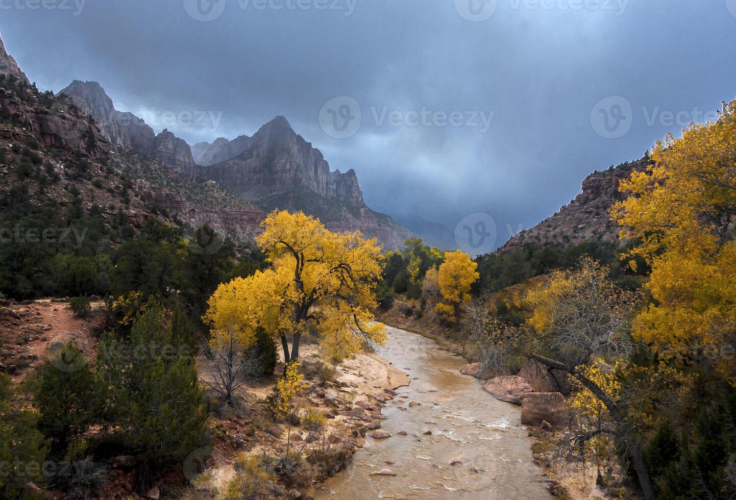 Zion Schlucht Herbst foto