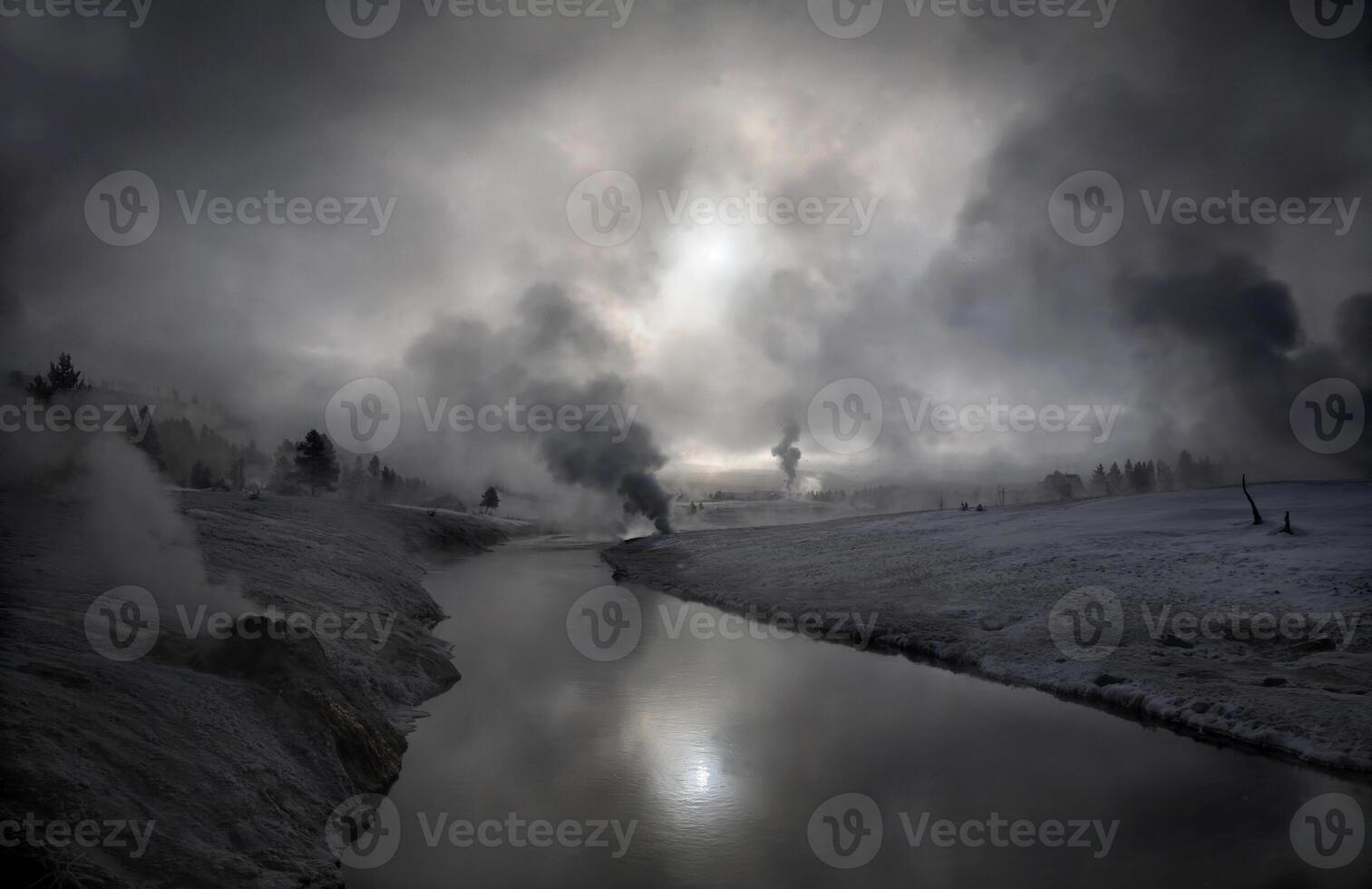 Yellowstone dämpfen heiß Federn foto