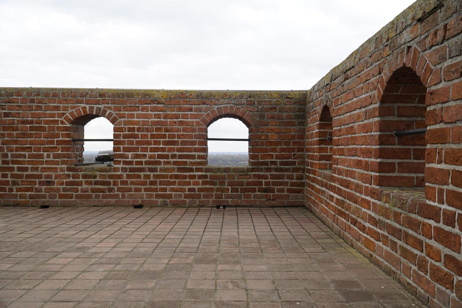 Tscherk, Polen - - März 24., 2024 - - beim das oben von das Turm - - Schloss von das Masowisch Herzöge foto