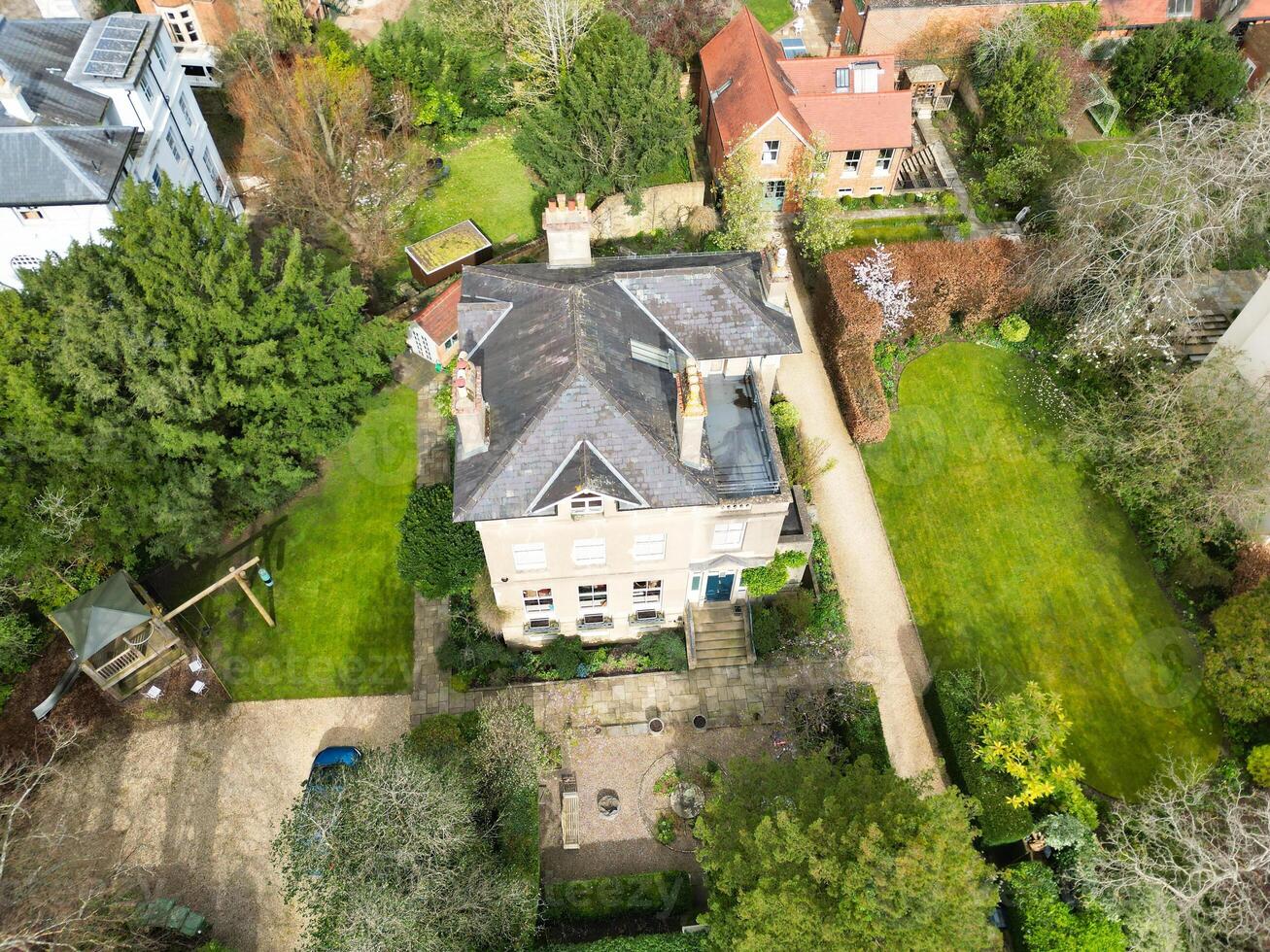 hoch Winkel Aussicht von britisch historisch Stadt von Oxford, Oxfordshire, England vereinigt Königreich. März 23., 2024 foto