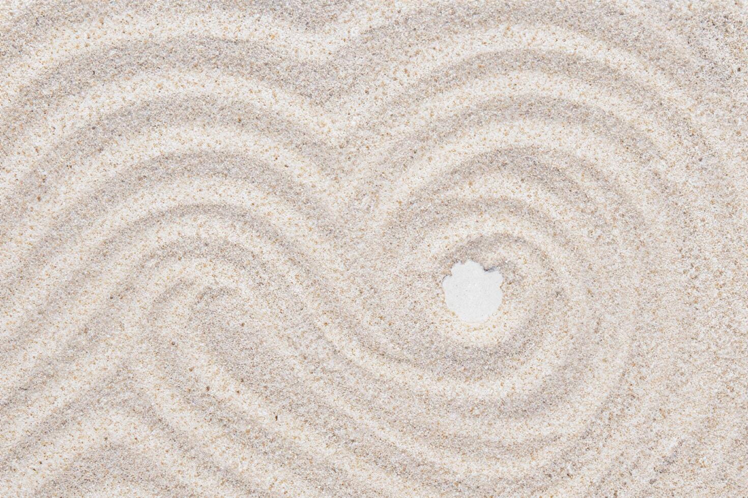 Sand von Gelassenheit Umarmen das Schönheit von natürlich Motiv Sand, ein still Tapisserie von Erde Muster foto