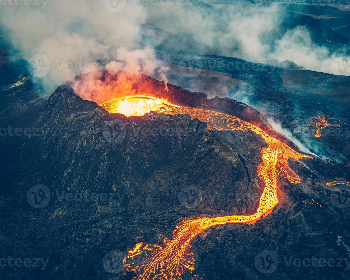 Vulkanausbruch fagradalsfjall Island foto