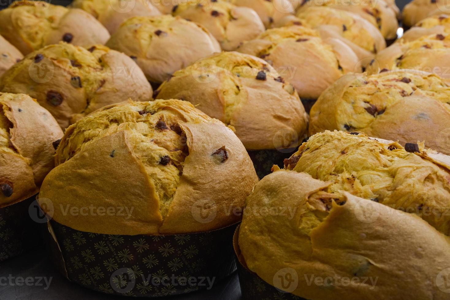 Herstellung von hausgemachtem Panettone foto