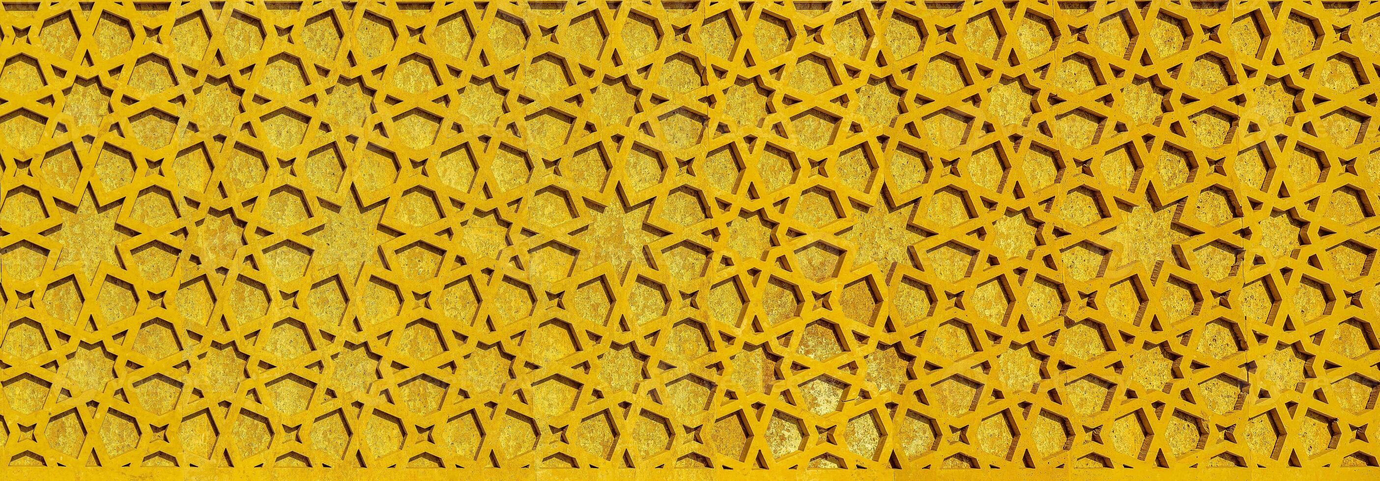 geometrisch traditionell islamisch Ornament. Fragment von ein Mosaik.abstrakt Hintergrund. foto
