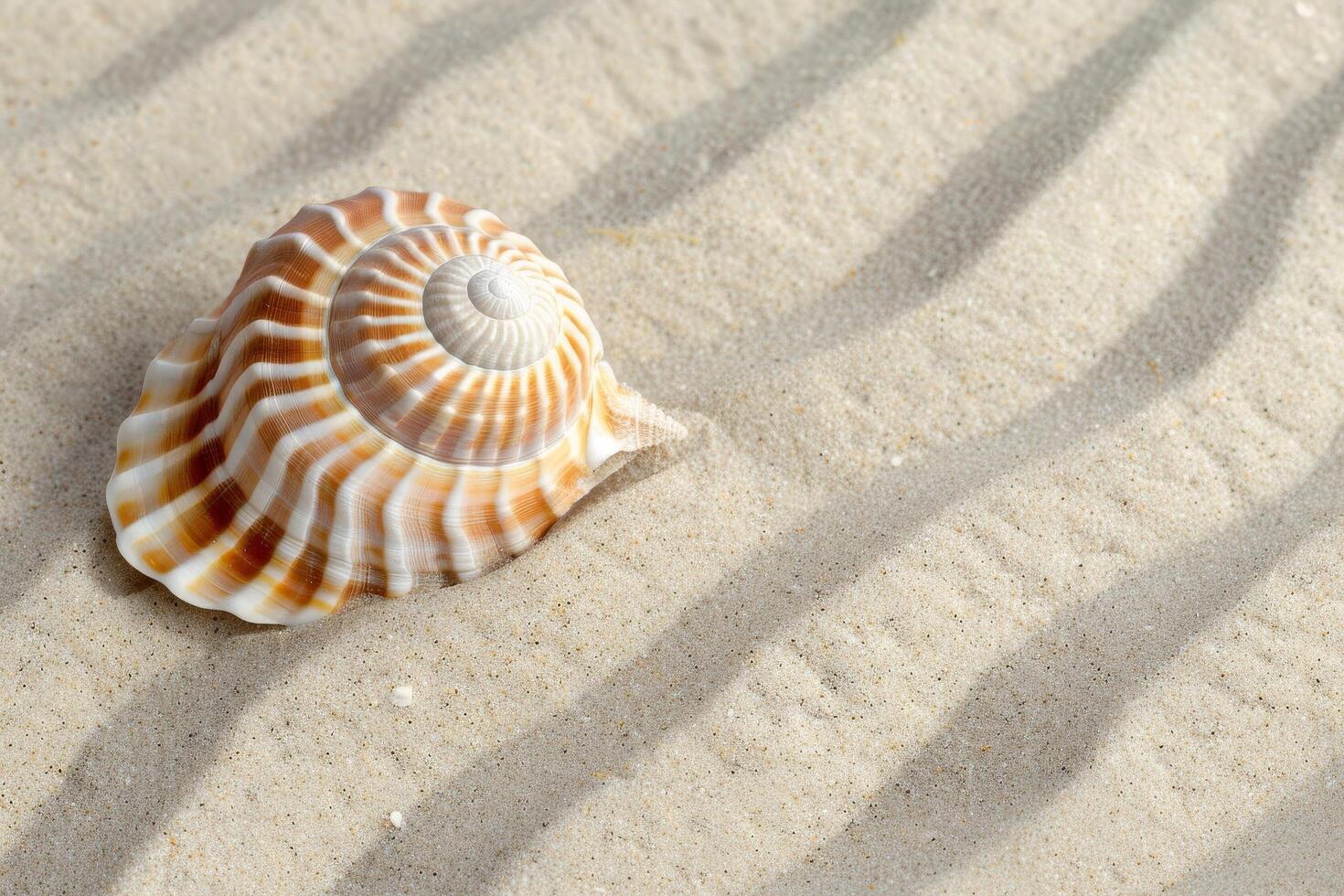 spiralförmig Muschel sandig Textur foto
