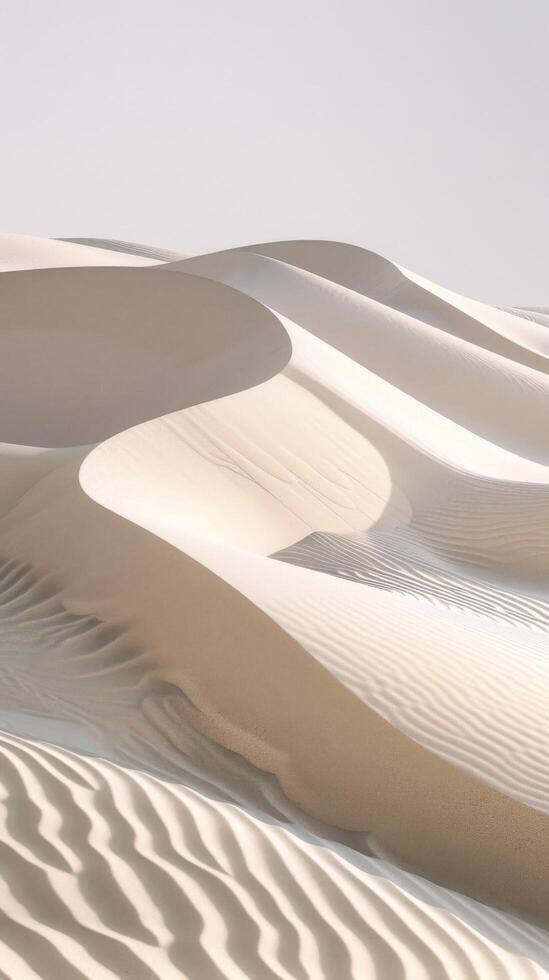 geformt Sand Dünen beim Dämmerung foto