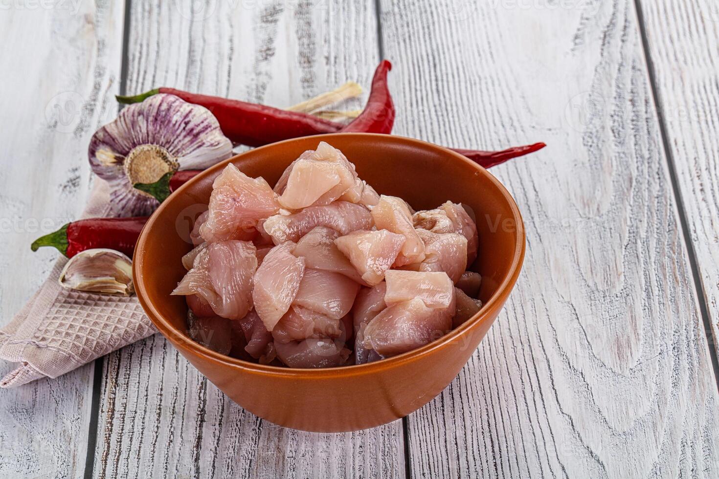 roh ungekocht Hähnchen Brust Filet foto